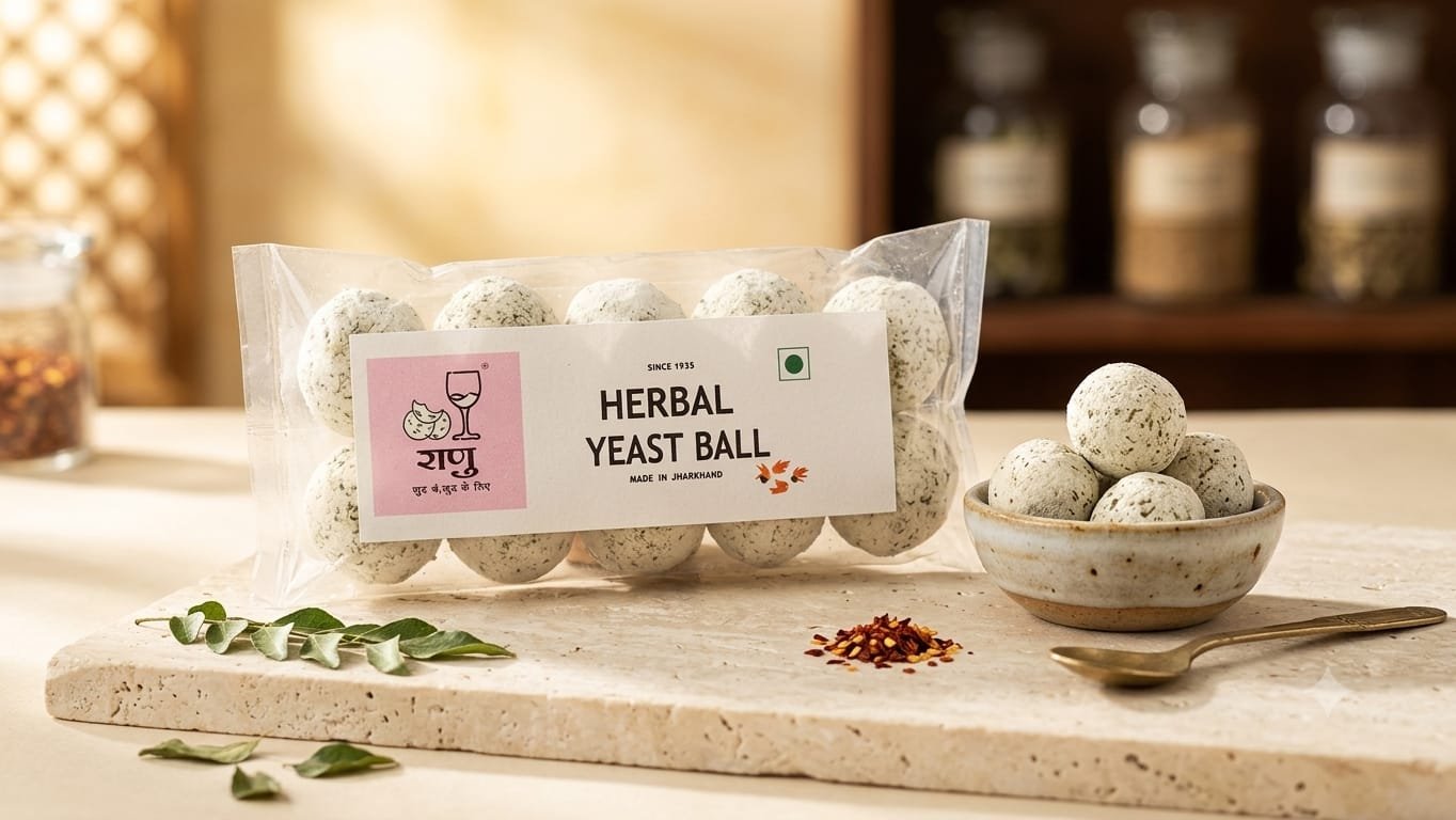 WhatsApp Image 2026-07-16 at 8.50.03 PM 2 x 70 g -Ranu Herbal Yeast Ball | Premium Traditional Fermentation Starter bakhar